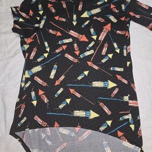 LuLaRoe High Low Dress with Colorful Arrow Design